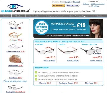 Glasses Direct, created by Swindon's James Murray Wells
